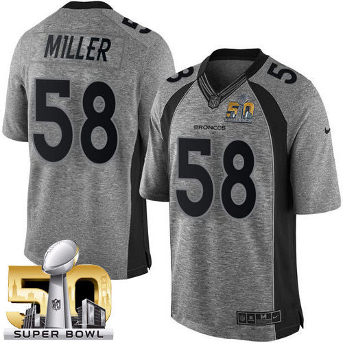 Von Miller Denver Broncos gray Limited jersey