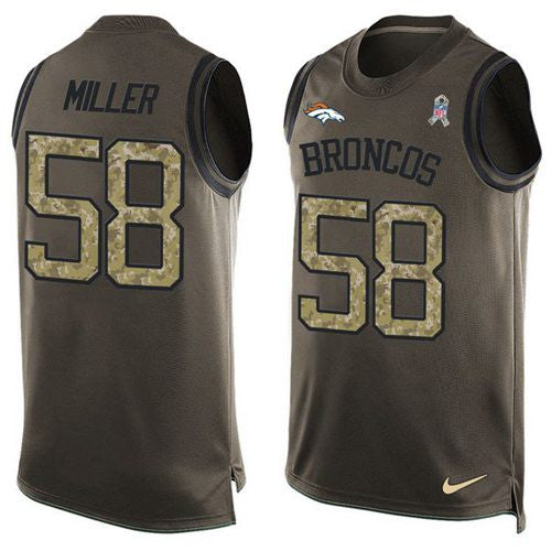 Von Miller Denver Broncos green Salute To Service jersey