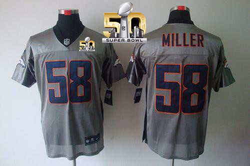 Von Miller Denver Broncos grey Elite jersey