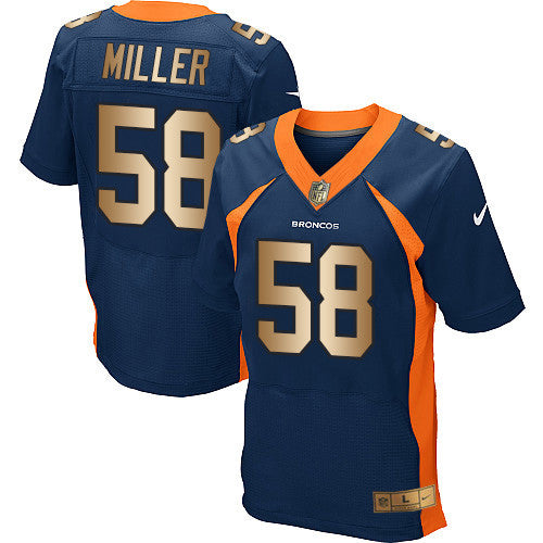 Von Miller Denver Broncos navy Elite jersey