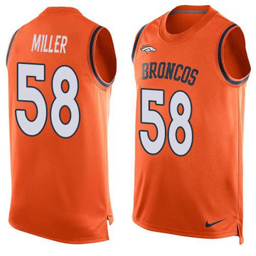 Von Miller Denver Broncos orange Limited jersey