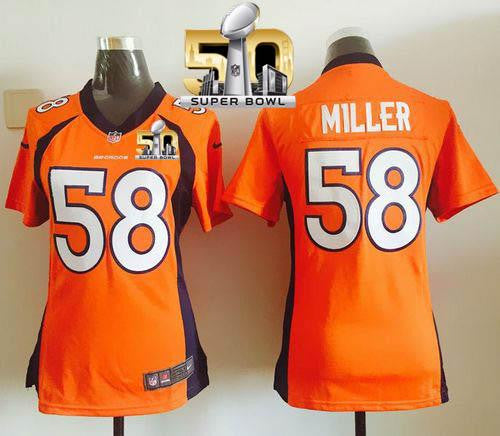 Von Miller Denver Broncos orange Elite jersey