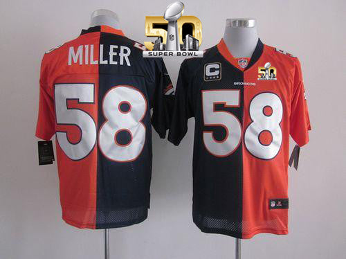 Von Miller Denver Broncos orange Elite jersey
