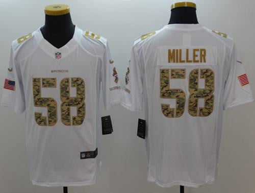 Von Miller Denver Broncos white Salute To Service jersey