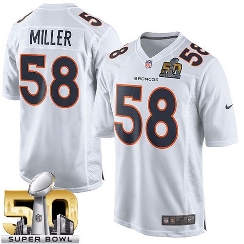 Von Miller Denver Broncos white Game jersey