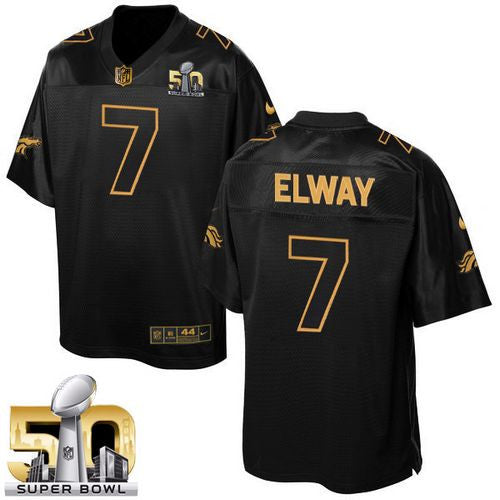 John Elway Denver Broncos black Pro Line jersey