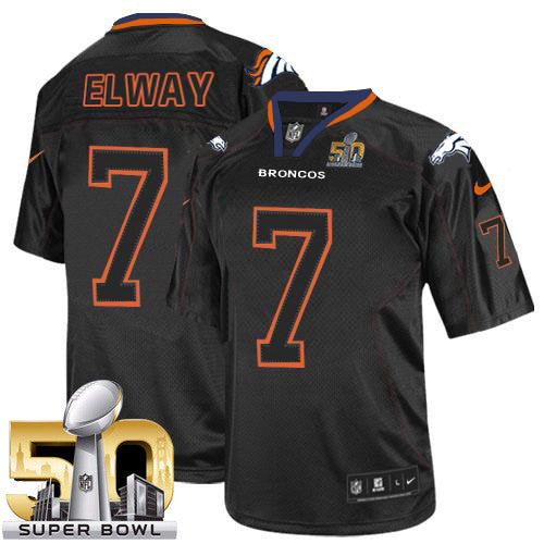 John Elway Denver Broncos black Elite jersey