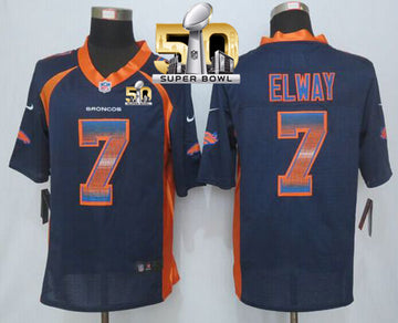 John Elway Denver Broncos navy Limited jersey