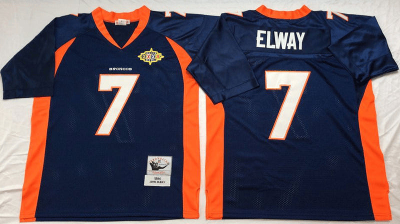 John Elway Denver Broncos navy Throwback jersey