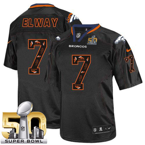 John Elway New Denver Broncos black Elite jersey