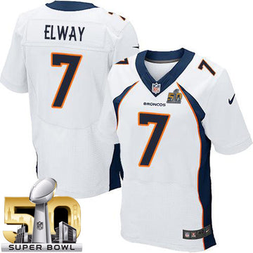 John Elway Denver Broncos white Elite jersey