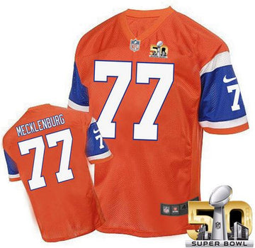 Karl Mecklenburg Denver Broncos orange Elite jersey
