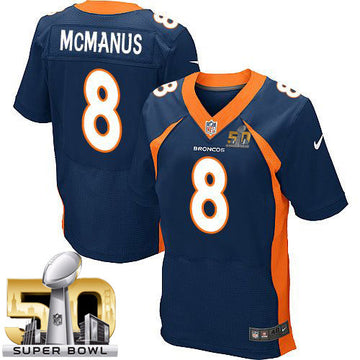 Brandon McManus Denver Broncos navy Elite jersey