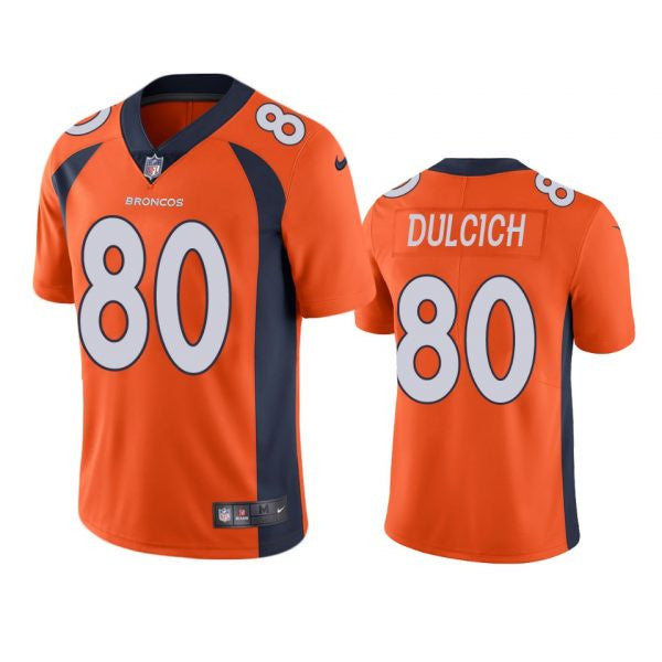 Greg Dulcich Denver Broncos orange Untouchable jersey