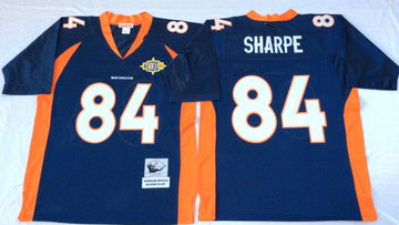 Shannon Sharpe Denver Broncos navy Throwback jersey