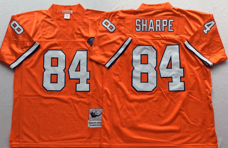 Shannon Sharpe Denver Broncos orange Throwback jersey