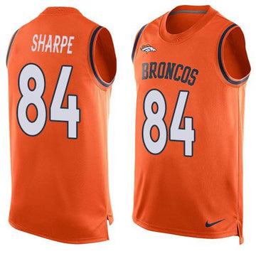 Shannon Sharpe Denver Broncos orange Limited jersey