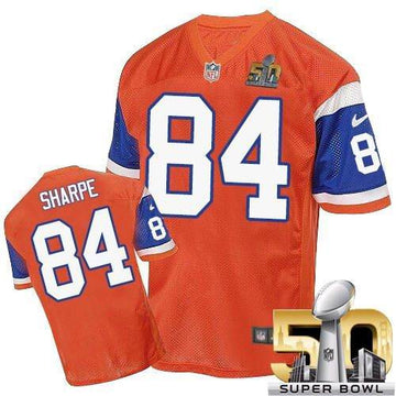 Shannon Sharpe Denver Broncos orange Elite jersey
