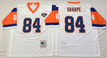 Shannon Sharpe Denver Broncos white Throwback jersey