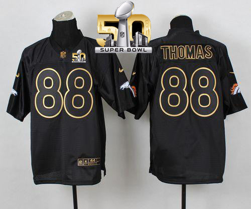 Demaryius Thomas Denver Broncos black Elite jersey