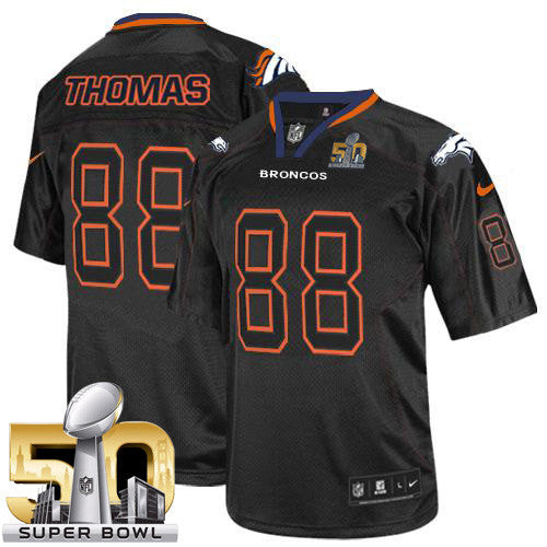 Demaryius Thomas Denver Broncos black Elite jersey
