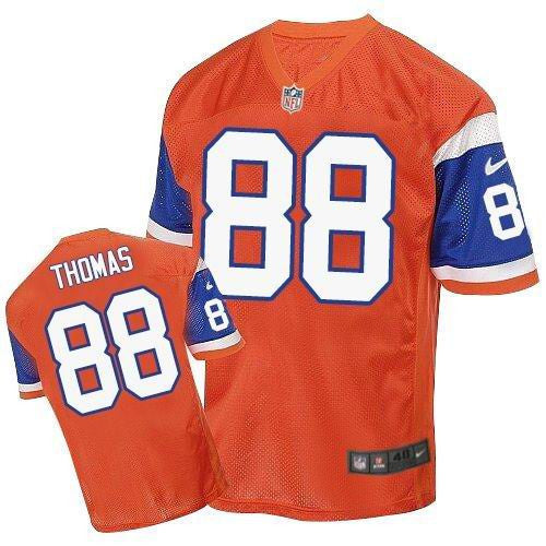 Demaryius Thomas Denver Broncos orange Elite jersey