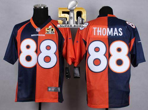 Demaryius Thomas Denver Broncos orange Elite jersey