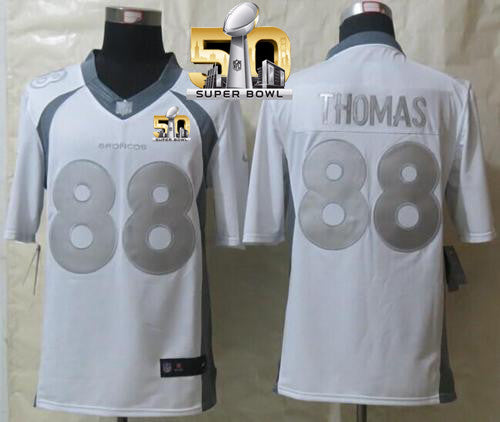 Demaryius Thomas Denver Broncos white Limited jersey