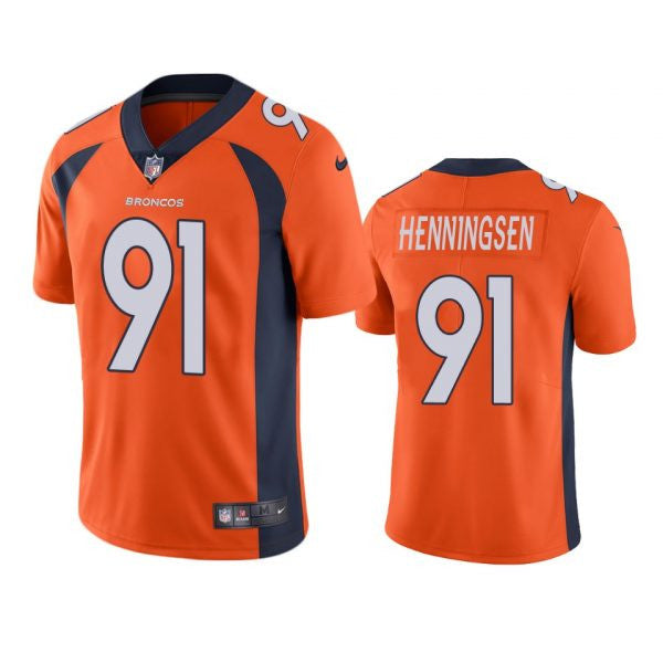 Matt Henningsen Denver Broncos orange Vapor jersey