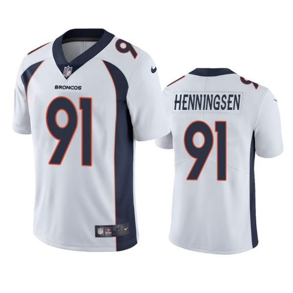 Matt Henningsen Denver Broncos white Vapor jersey