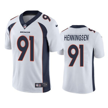 Matt Henningsen Denver Broncos white Vapor jersey