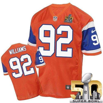 Sylvester Williams Denver Broncos orange Elite jersey