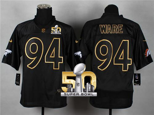 DeMarcus Ware Denver Broncos black Elite jersey