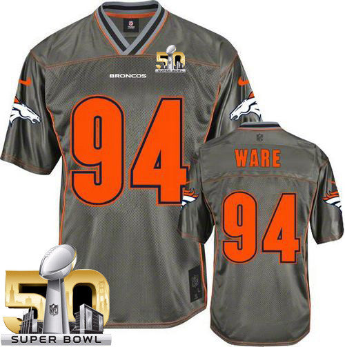 DeMarcus Ware Denver Broncos grey Vapor jersey