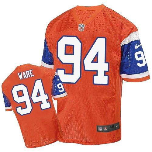DeMarcus Ware Denver Broncos orange Elite jersey