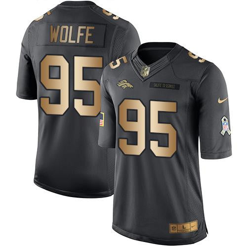 Derek Wolfe Denver Broncos black Salute To Service jersey