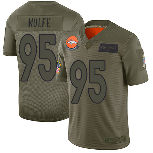 Derek Wolfe Denver Broncos camo Salute To Service jersey