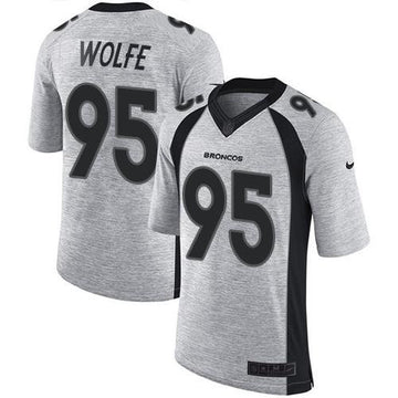 Derek Wolfe Denver Broncos gray Limited jersey