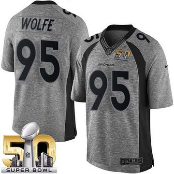 Derek Wolfe Denver Broncos gray Limited jersey