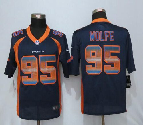 Derek Wolfe Denver Broncos navy Limited jersey
