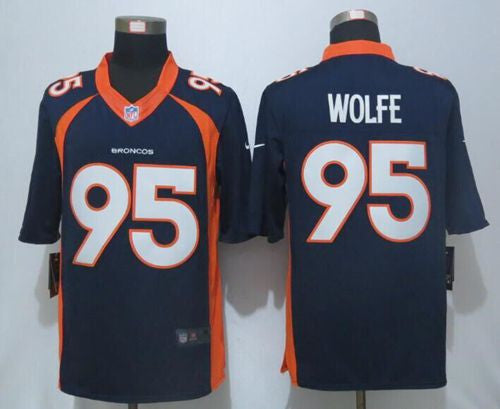 Derek Wolfe Denver Broncos navy Limited jersey
