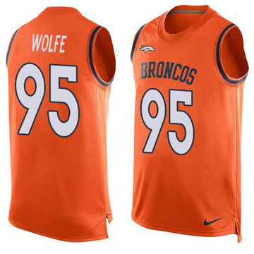 Derek Wolfe Denver Broncos orange Limited jersey