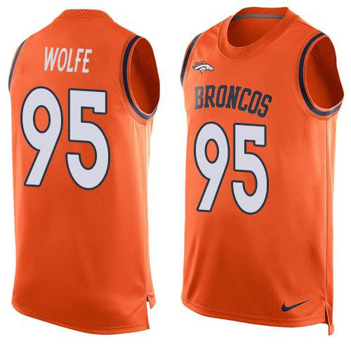 Derek Wolfe Denver Broncos orange Limited jersey