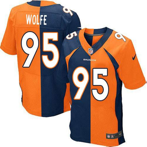 Derek Wolfe Denver Broncos orange Elite jersey