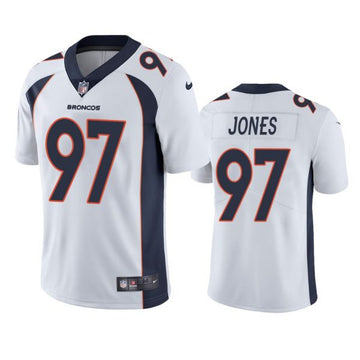 D.J. Jones Denver Broncos white Vapor jersey