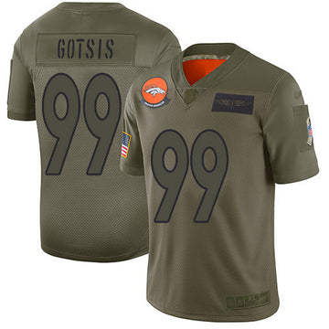 Adam Gotsis Denver Broncos camo Salute To Service jersey