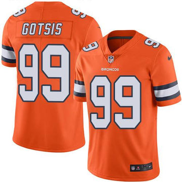 Adam Gotsis Denver Broncos orange Limited jersey