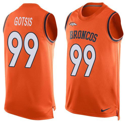 Adam Gotsis Denver Broncos orange Limited jersey