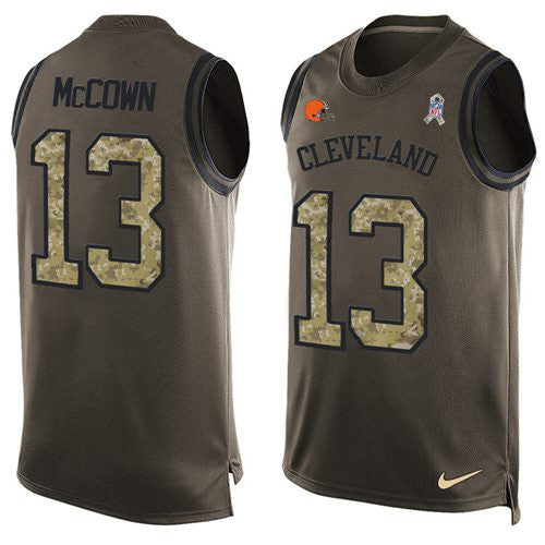 Josh McCown Cleveland Browns green Salute To Service jersey