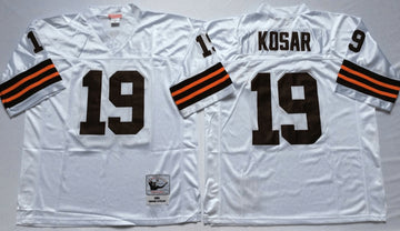 Bernie Kosar Cleveland Browns white Throwback jersey